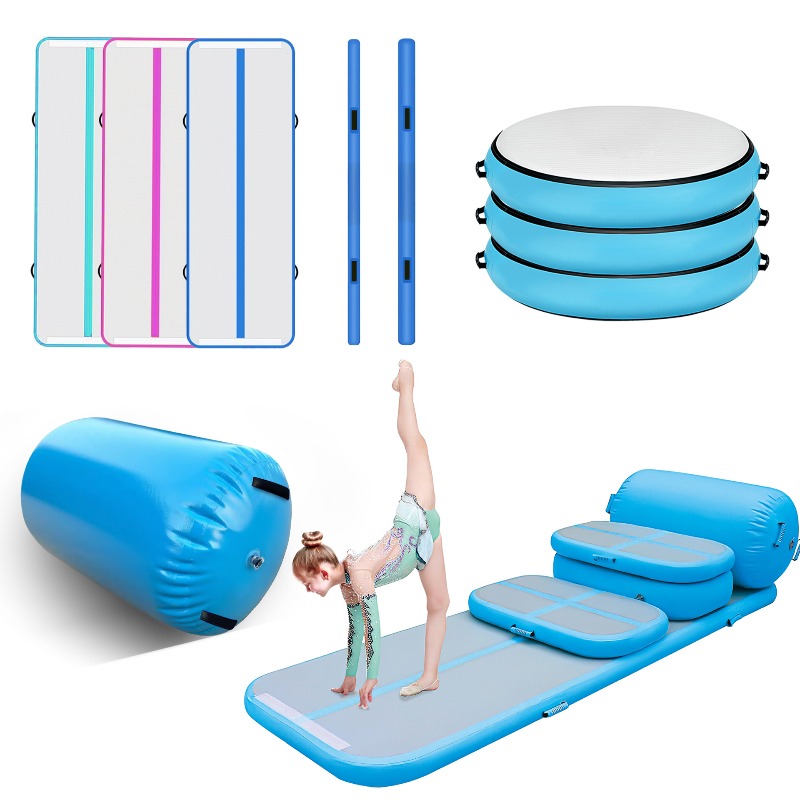 Gymnastics Mat Thick - Extra Thick Inflatable Gymnastics Mat Anti-Slip
