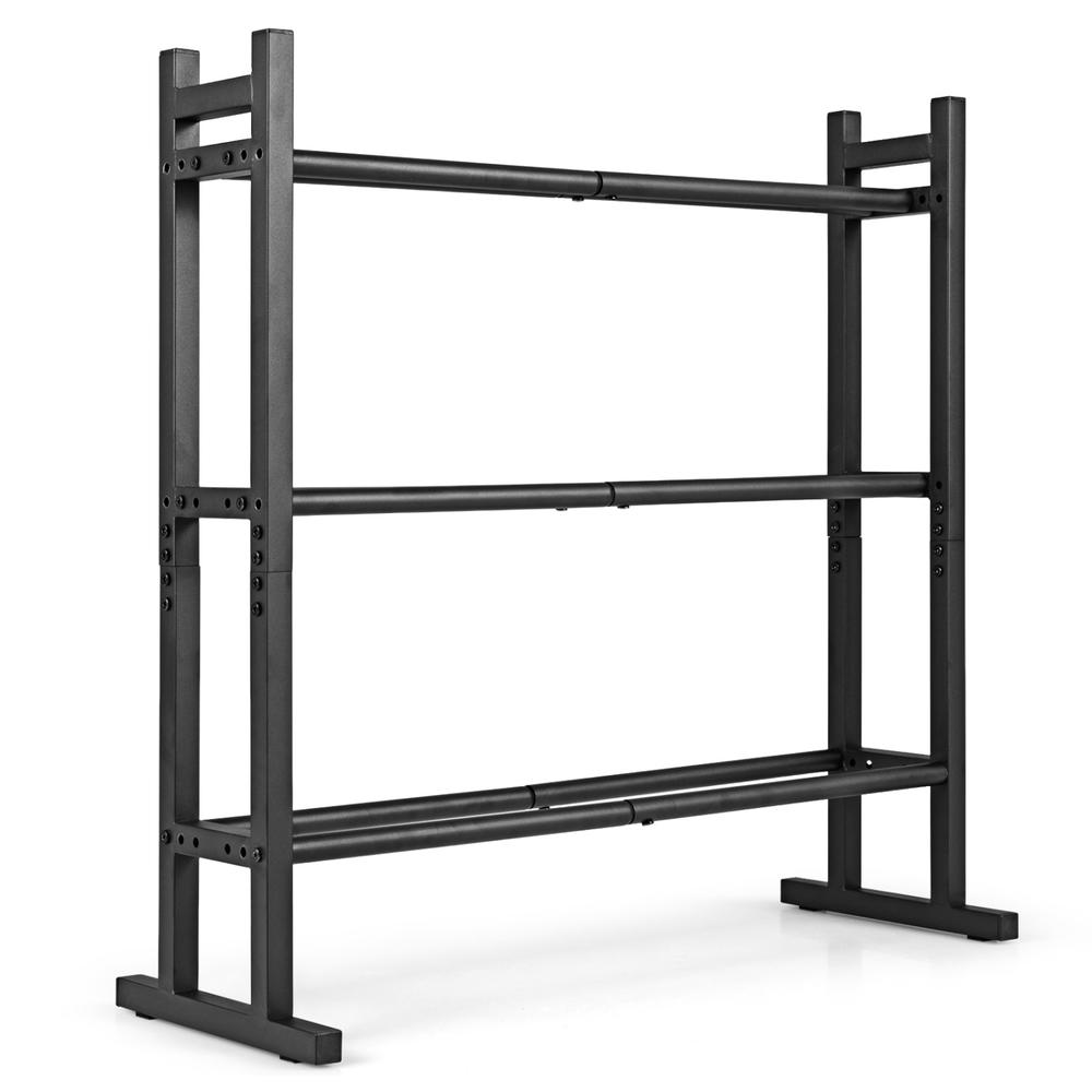 Home Gym Usa - Heavy Duty 3-Tier Dumbbell Rack, Powder