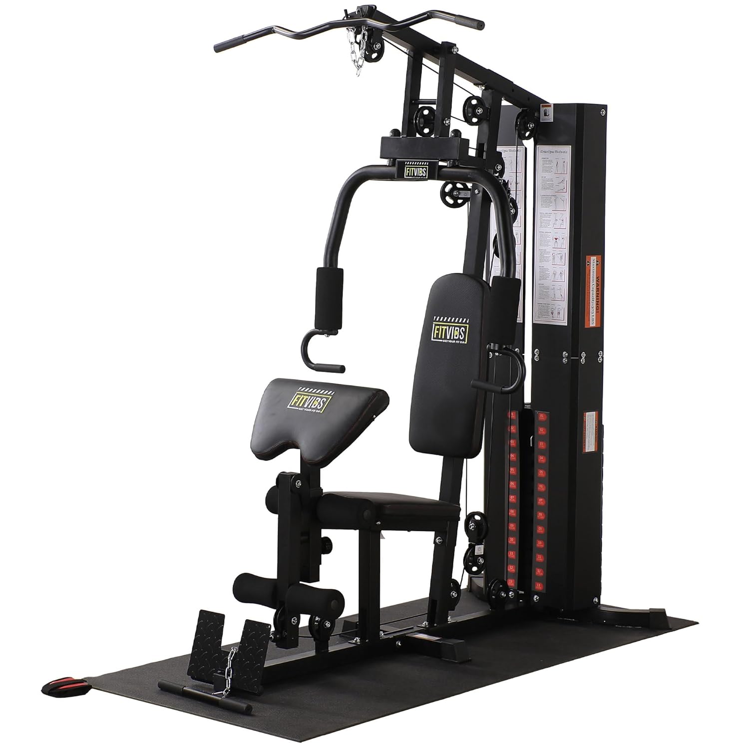 Home Gym On Carpet - Multifunctional Steel Frame Home Gym Machine