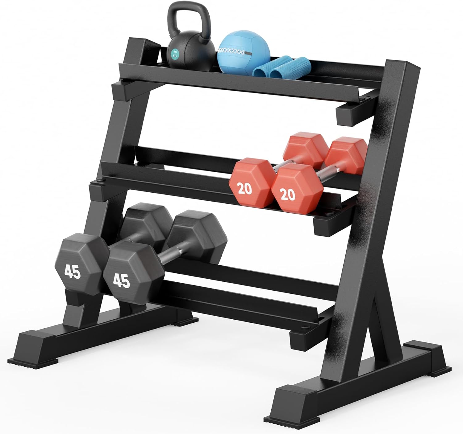 Home Gym Usa - Home Gym Dumbbell Rack, 3 &