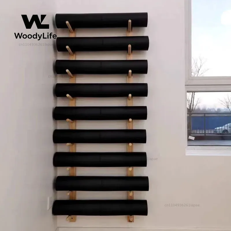 Studio Wall Rack Large Capacit - Home Gym Yoga Mat Storage 评论和价格