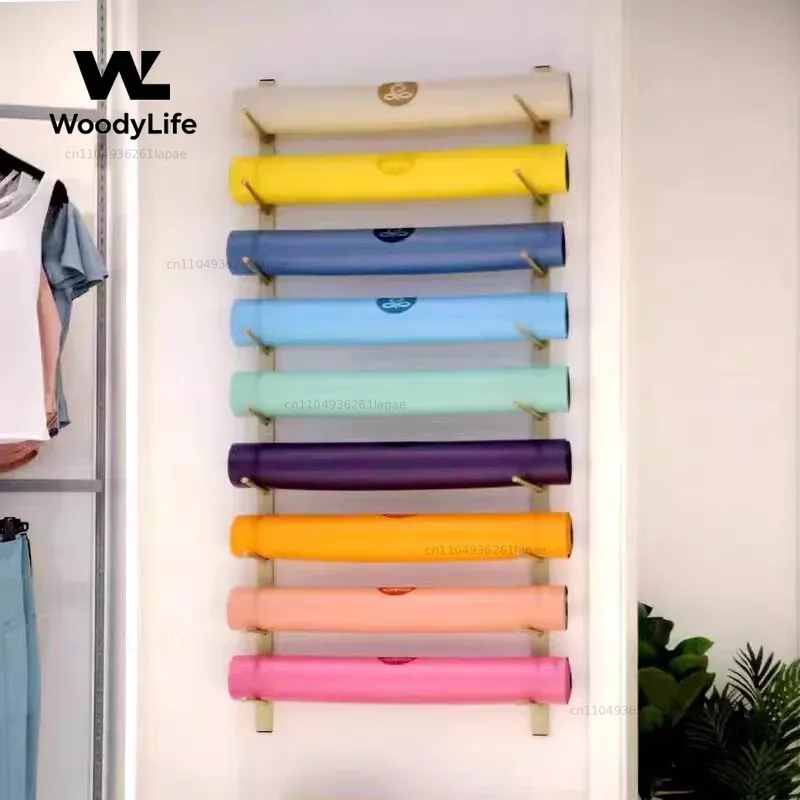 Studio Wall Rack Large Capacit - Home Gym Yoga Mat Storage 评论和价格
