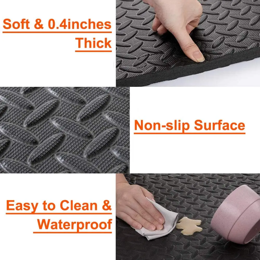 Puzzle Fitness Mat EVA Interlo - Home Gym On Carpet 评论和价格