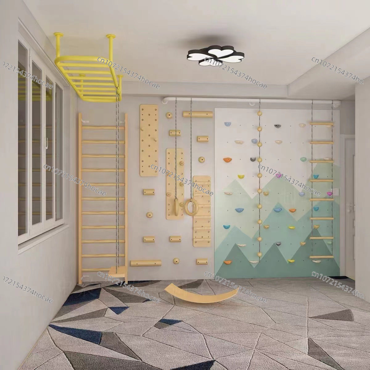 Kids Indoor Wooden Climbing Wa - Gymnastic Rings Wooden 评论和价格