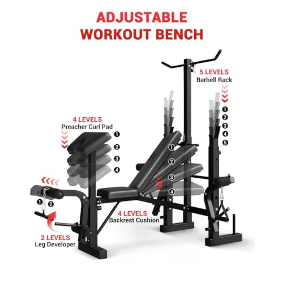 Home Gym 8-in-1 Foldable Weigh - Home Gym Leg Extension 评论和价格