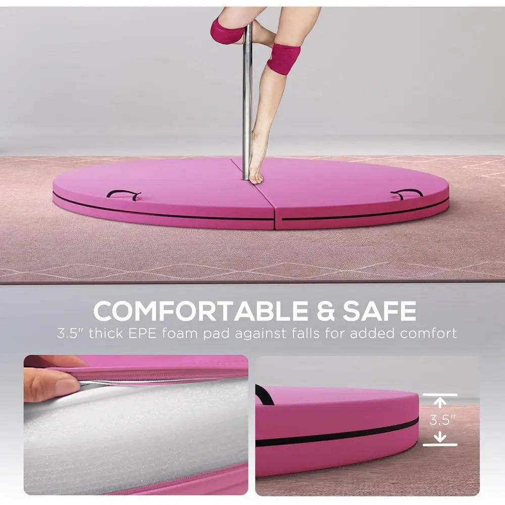 5ft Wide Adjustable Pole Paddi - Gymnastics Mat Thick 评论和价格
