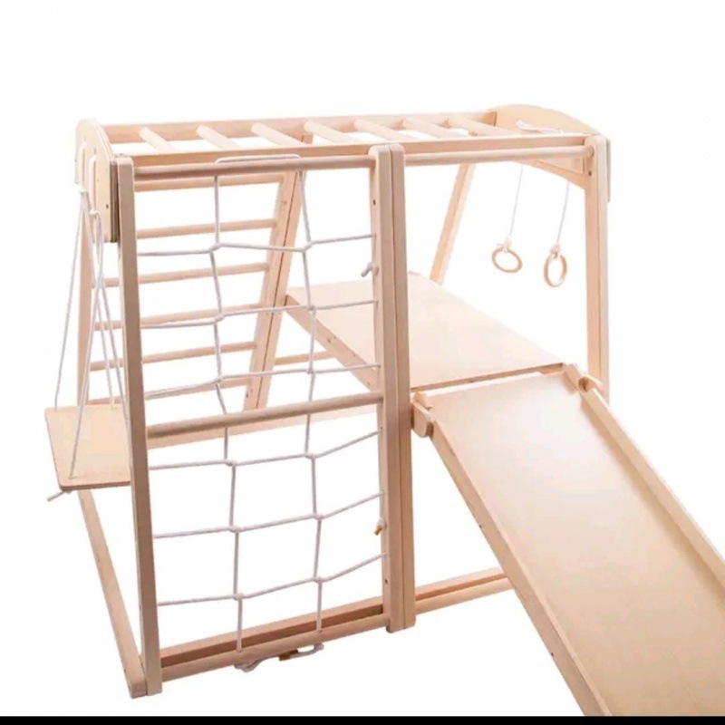Indoor Playground Montessori B - Gymnastic Rings Wooden 评论和价格