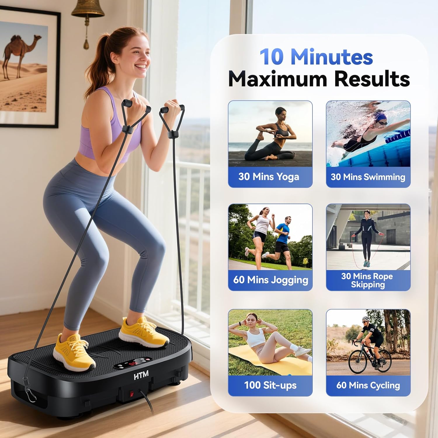 Vibration Plate Fat Burning Fi - Home Gym Leg Extension 评论和价格