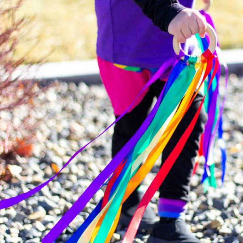 Rainbow Hand Kites Wands Monte - Gymnastic Rings Wooden 评论和价格