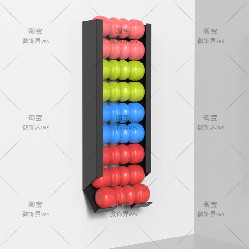 ‌Wall Mounted Sports Ball Rack - Home Gym Yoga Mat Storage 评论和价格