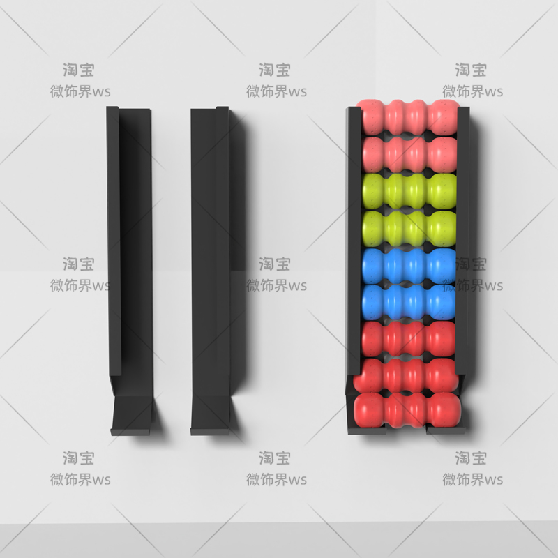 ‌Wall Mounted Sports Ball Rack - Home Gym Yoga Mat Storage 评论和价格