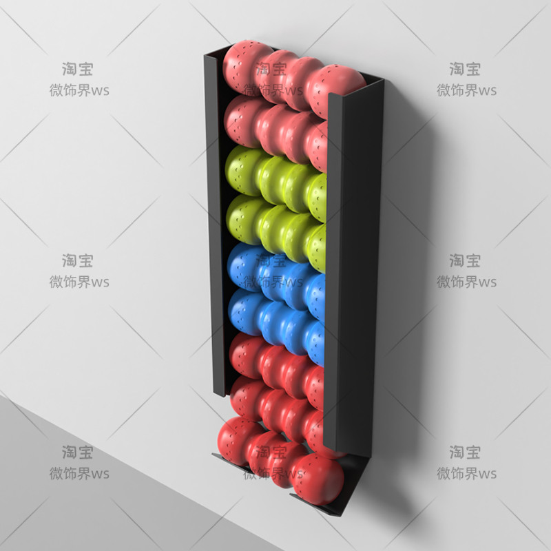 ‌Wall Mounted Sports Ball Rack - Home Gym Yoga Mat Storage 评论和价格