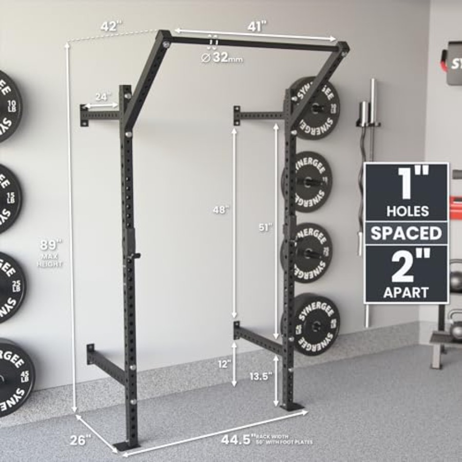 Wall Mounted Squat Rack for ho - Home Gym Pull Up 评论和价格
