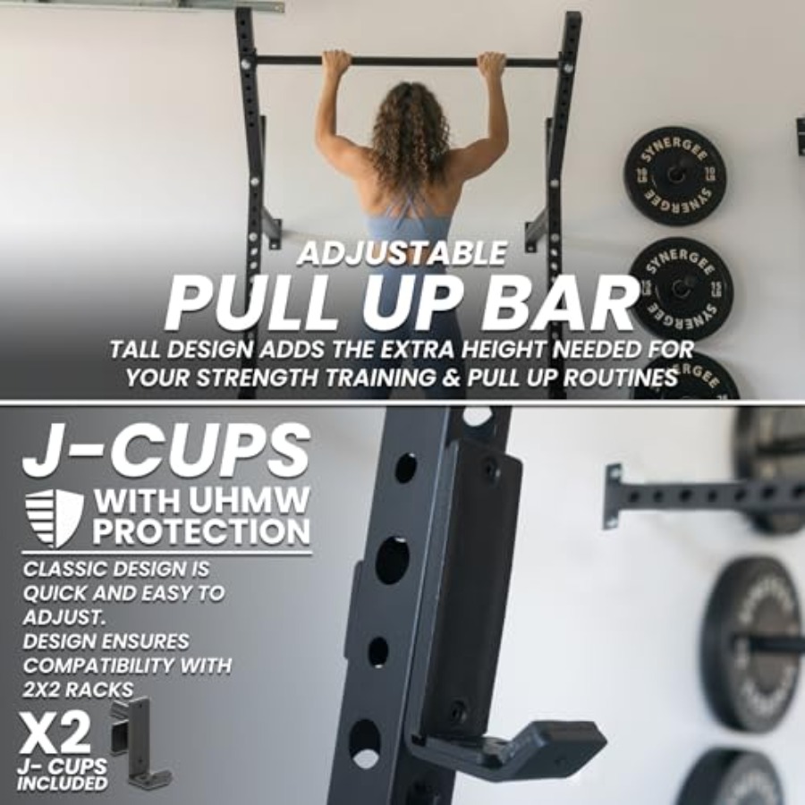 Wall Mounted Squat Rack for ho - Home Gym Pull Up 评论和价格
