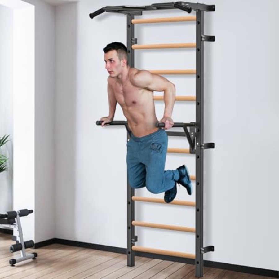 Wall Mounted Gymnastic Stall B - Home Gym Pull Up 评论和价格