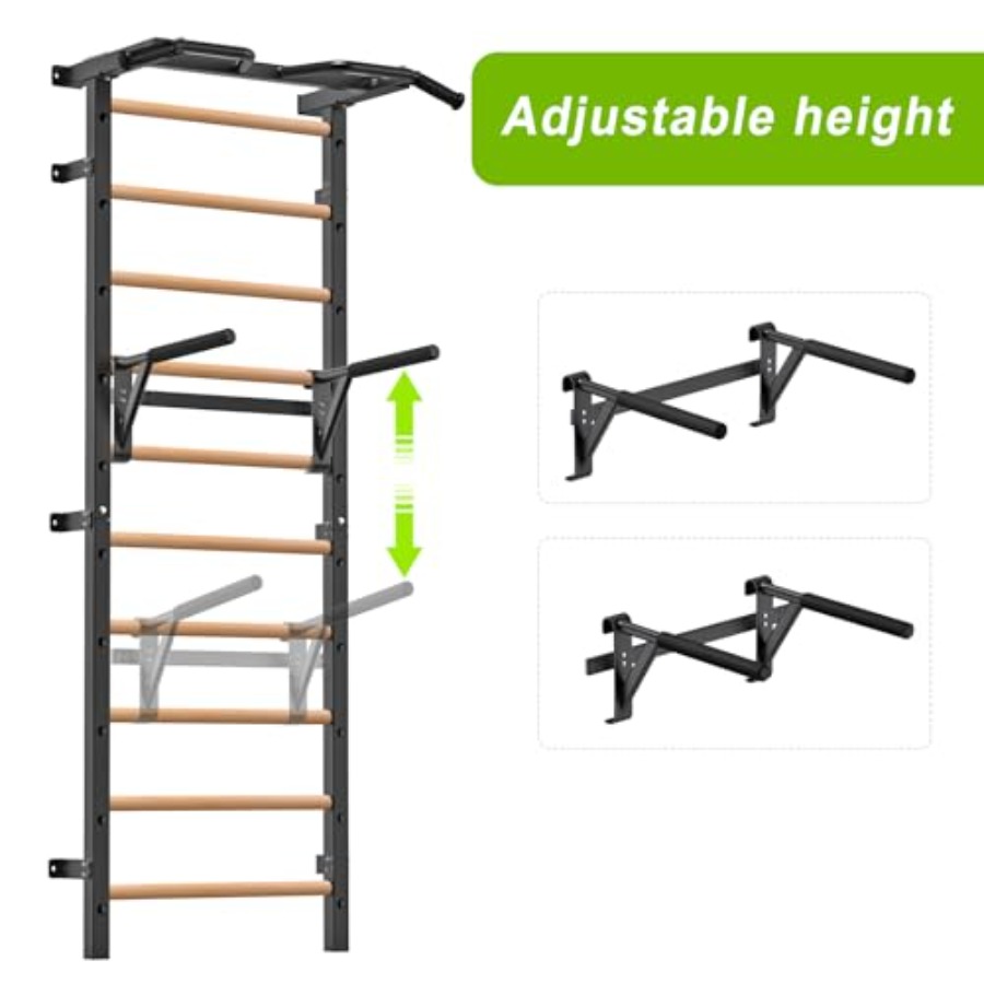 Wall Mounted Gymnastic Stall B - Home Gym Pull Up 评论和价格