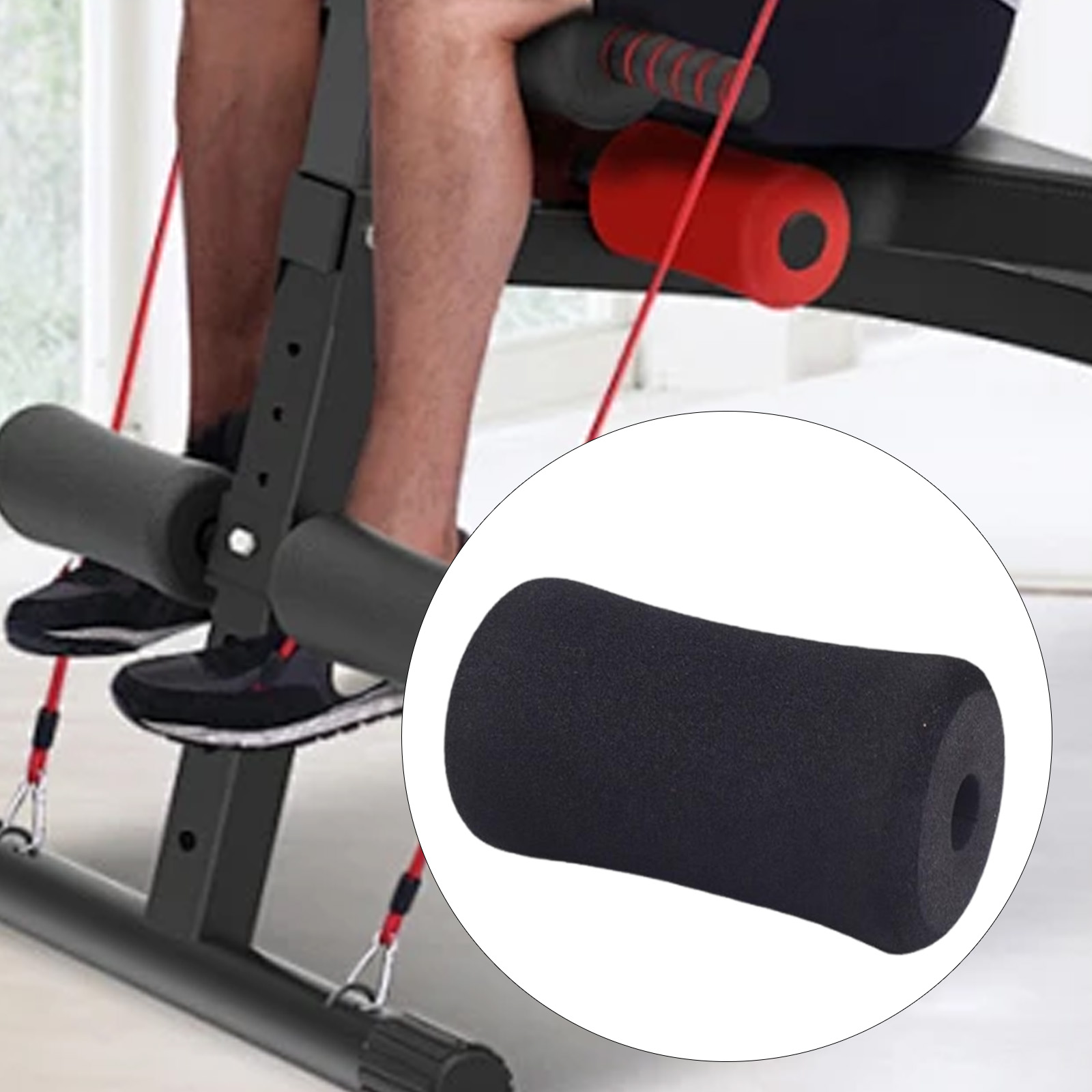 Soft Foam Foot Pad Roller for  - Home Gym Leg Extension 评论和价格