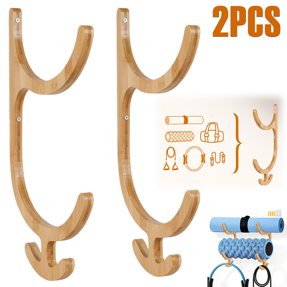 2Pcs Yoga Mat Storage Rack Wal - Home Gym Yoga Mat Storage 评论和价格