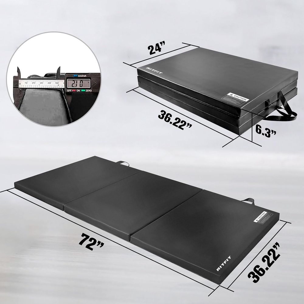Enhanced 2 Thick Gymnastics Ma - Gymnastics Mat Thick 评论和价格