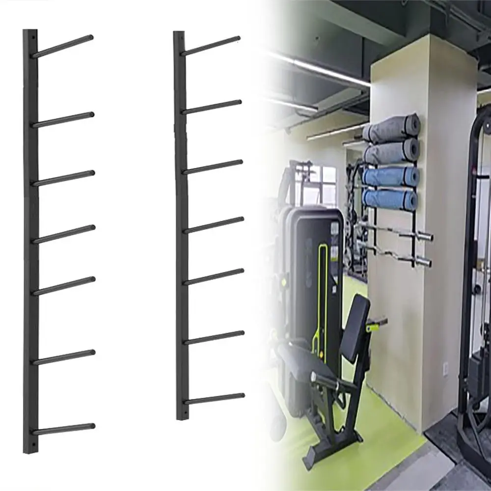Wall-Mounted Metal Yoga Mat Ra - Home Gym Yoga Mat Storage 评论和价格