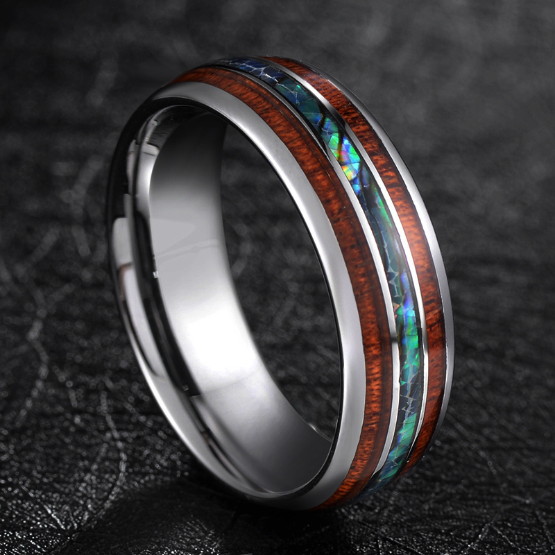 TIGRADE 8mm Tungsten Carbide R - Gymnastic Rings Wooden 评论和价格