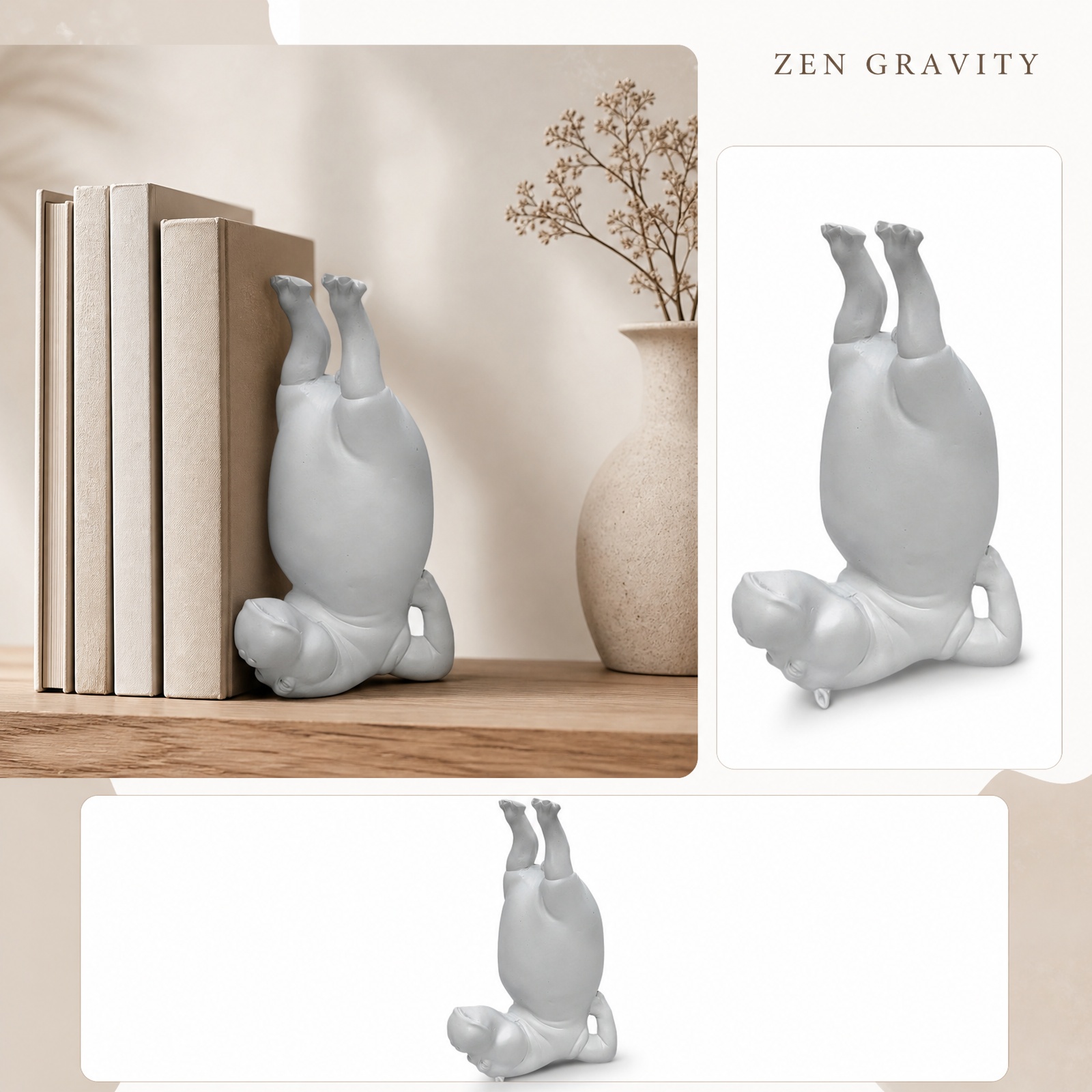 Yoga Hippo Resin Figurine Zen  - Home Gym Zen 评论和价格