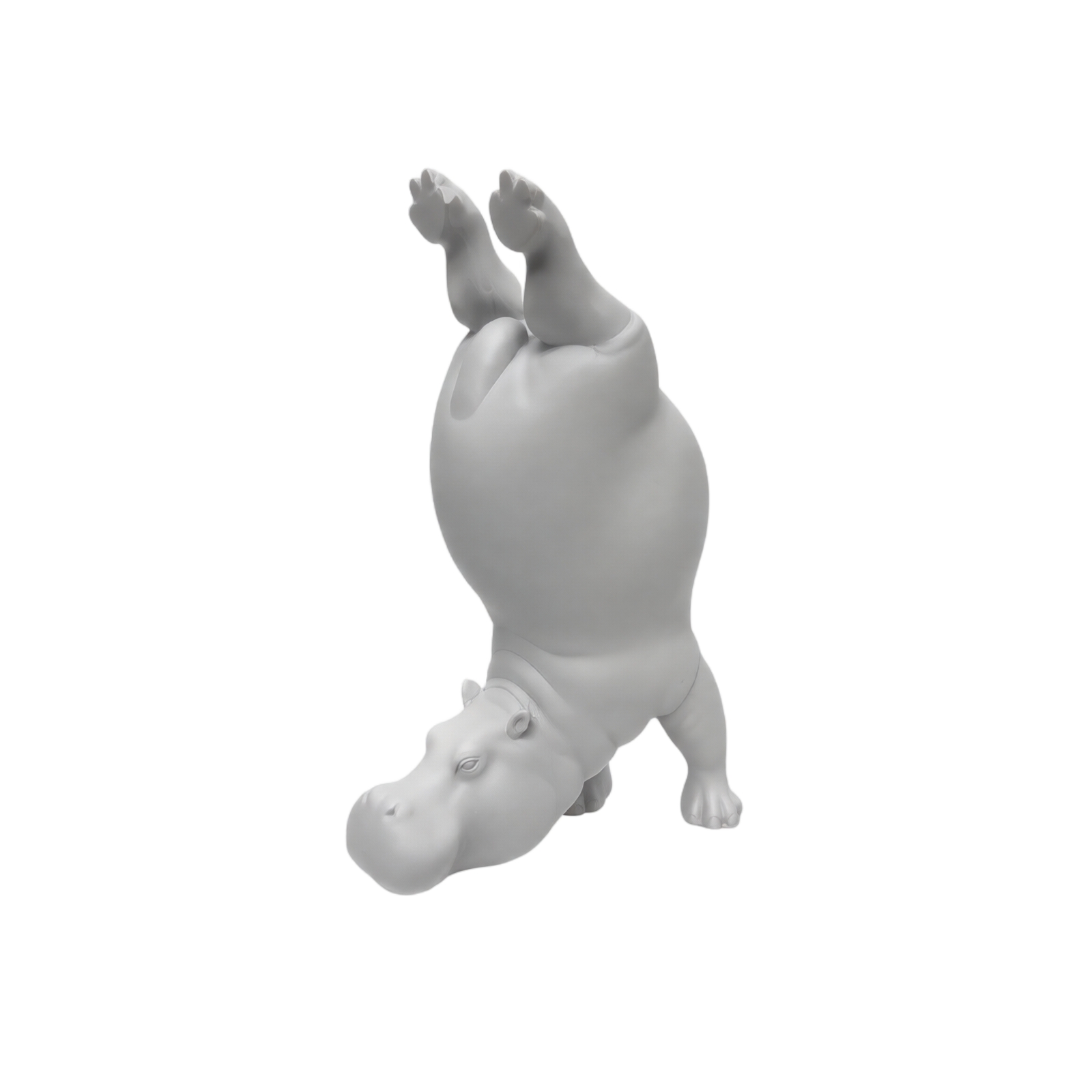 Yoga Hippo Resin Figurine Zen  - Home Gym Zen 评论和价格