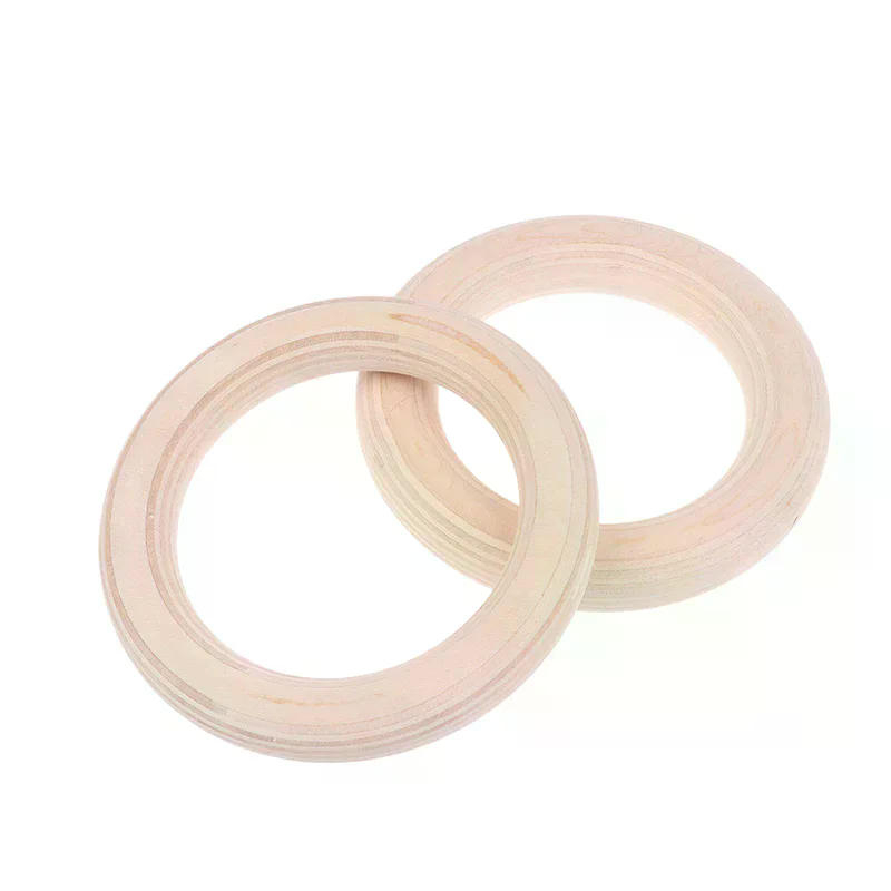 2Pcs Wooden Ring Portable Cros - Gymnastic Rings Wooden 评论和价格