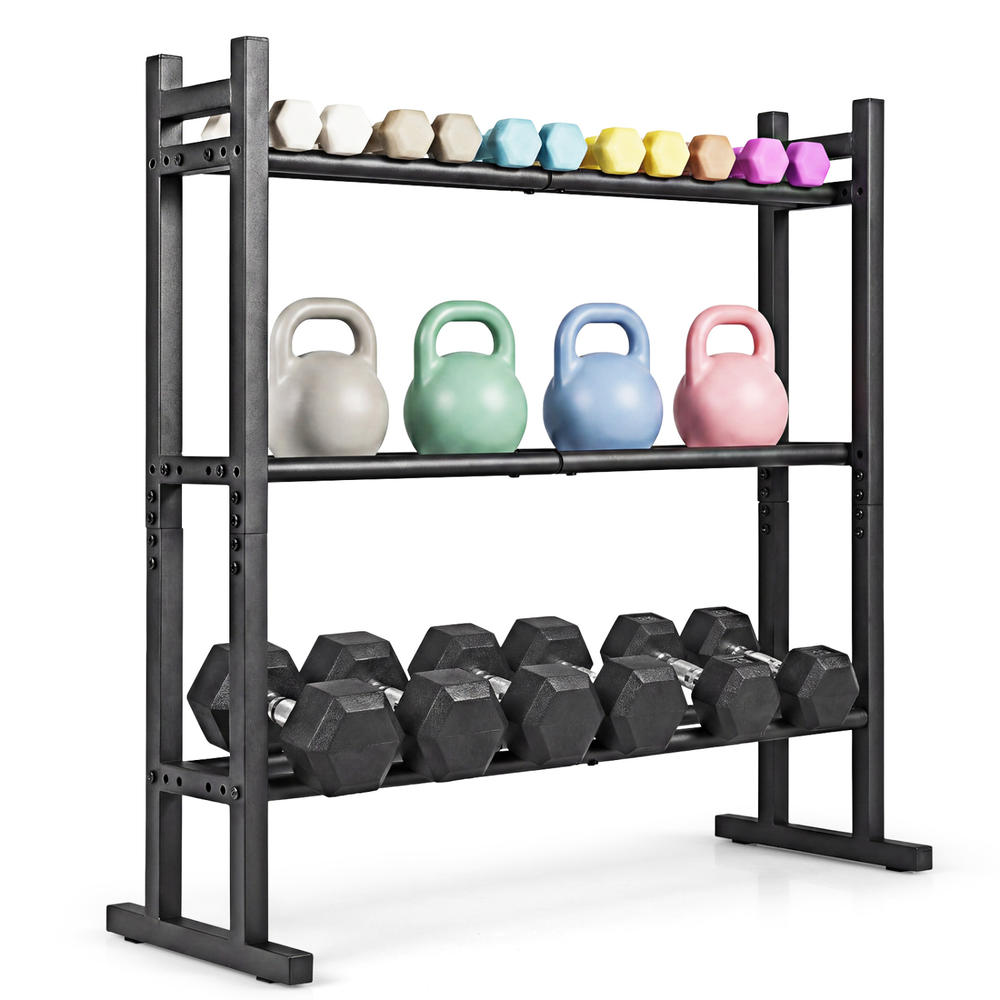 Heavy Duty 3-Tier Dumbbell Rac - Home Gym Usa 评论和价格