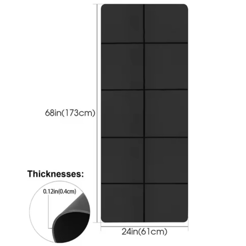 Yoga Mat Anti-skid Sports Fitn - Gymnastics Mat Thick 评论和价格