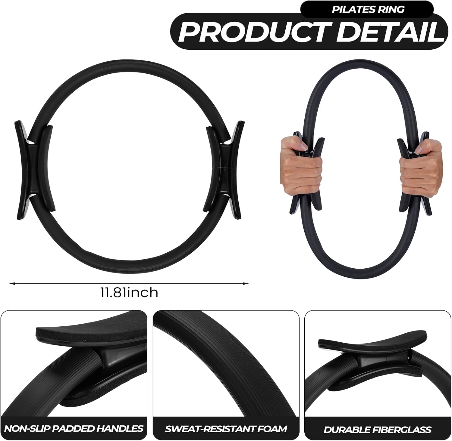 18 Pcs Pilates Ring And Ball S - Resistance Loop Mini Band 评论和价格