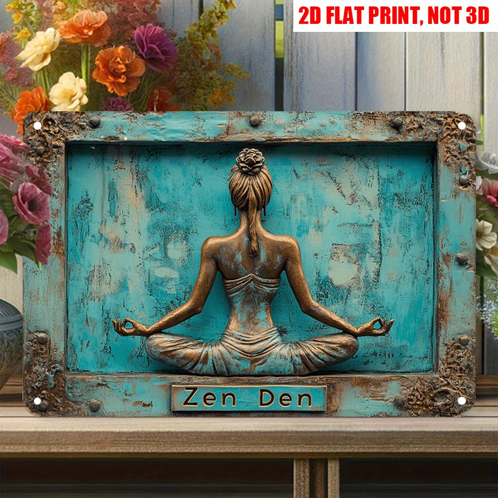 2D Flat 12X8 Inch Zen Yoga Met - Home Gym Zen 评论和价格