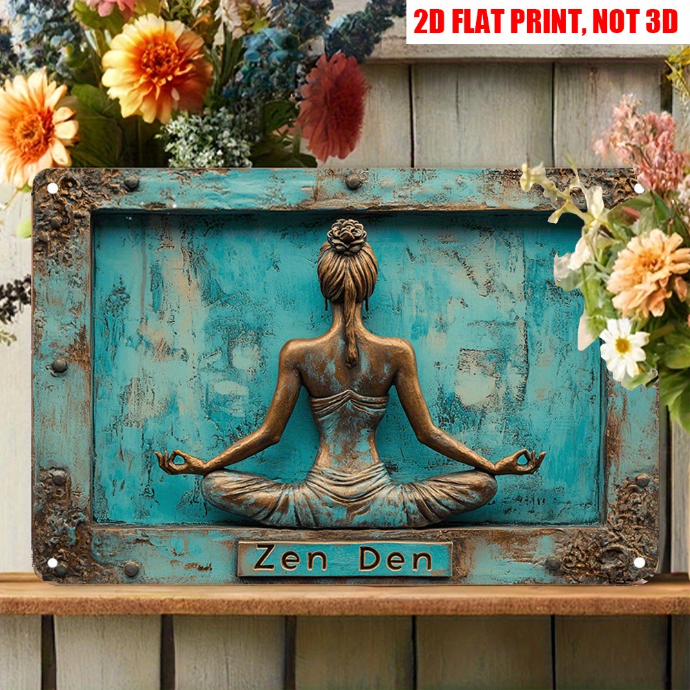 2D Flat 12X8 Inch Zen Yoga Met - Home Gym Zen 评论和价格