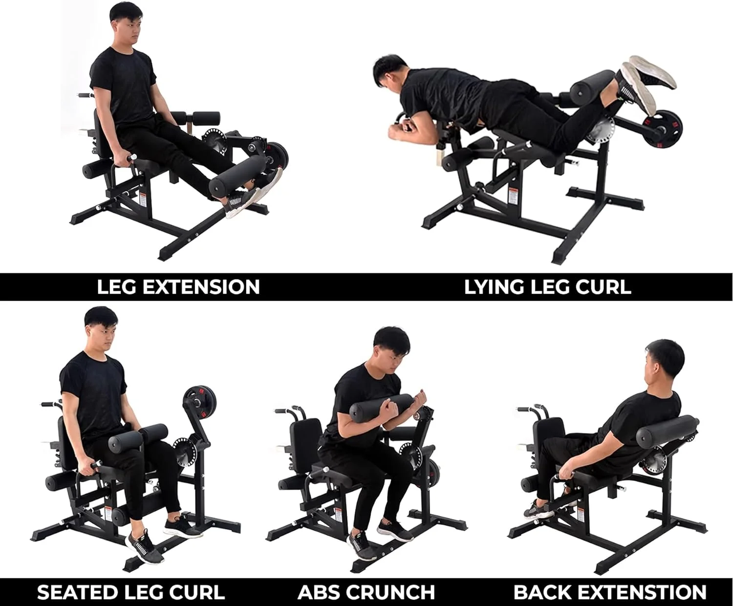 Plate Loaded Adjustable Leg Wo - Home Gym Leg Extension 评论和价格