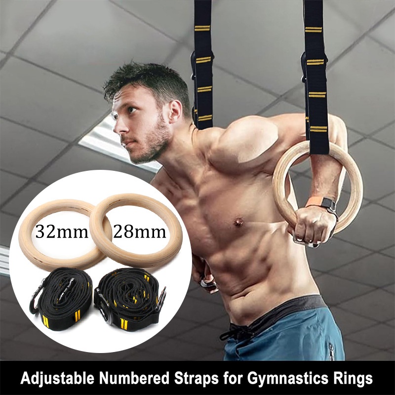 28mm 32mm Pull-up Gymnastics R - Gymnastic Rings Wooden 评论和价格