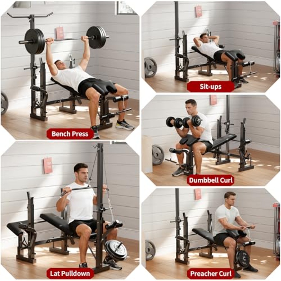 Home Gym Weight Bench Set: Ste - Home Gym Leg Extension 评论和价格