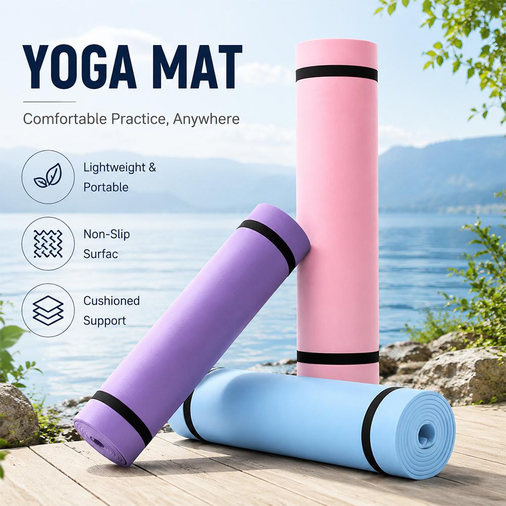 1/2Pcs Thick Yoga Mat Anti-ski - Gymnastics Mat Thick 评论和价格