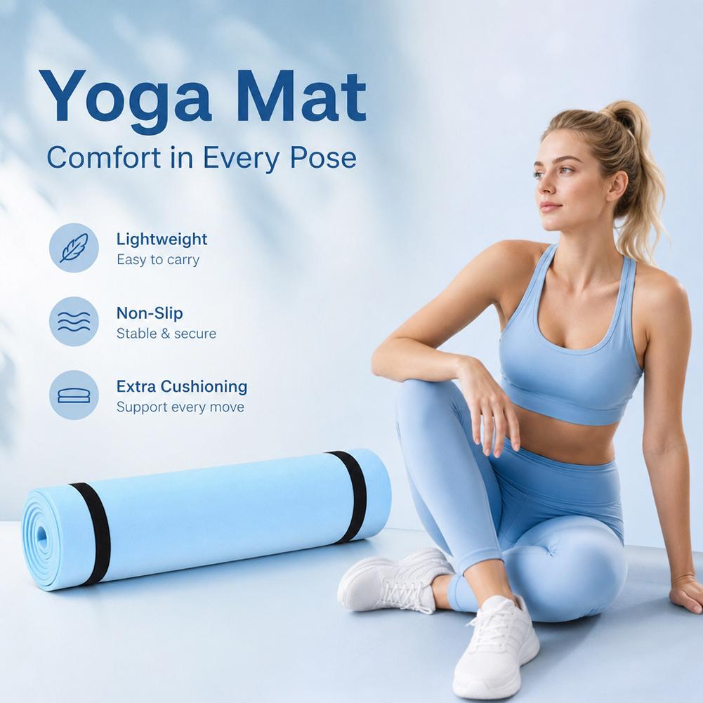 1/2Pcs Thick Yoga Mat Anti-ski - Gymnastics Mat Thick 评论和价格