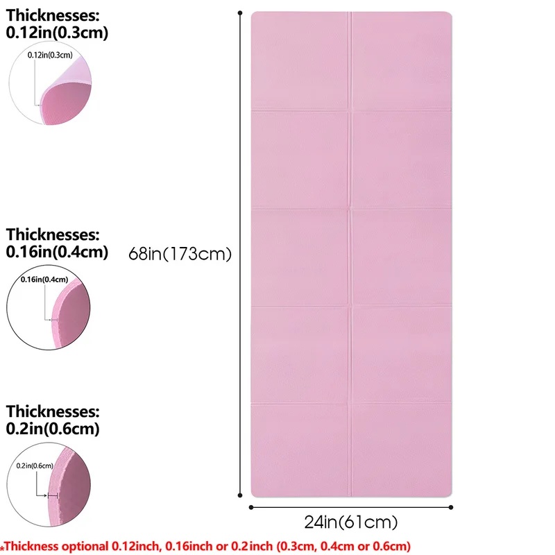 3/4/6mm Thick Non Slip Yoga Ma - Home Gym On Carpet 评论和价格