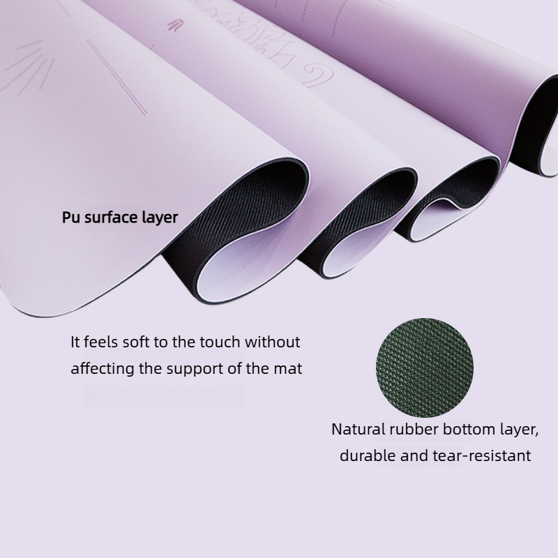 Lezyan PU Natural Rubber Yoga  - Gymnastics Mat Thick 评论和价格