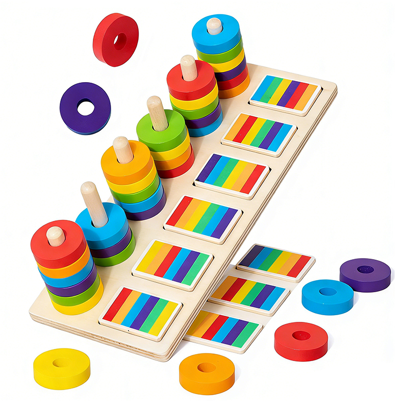 Montessori Memory Training Col - Gymnastic Rings Wooden 评论和价格