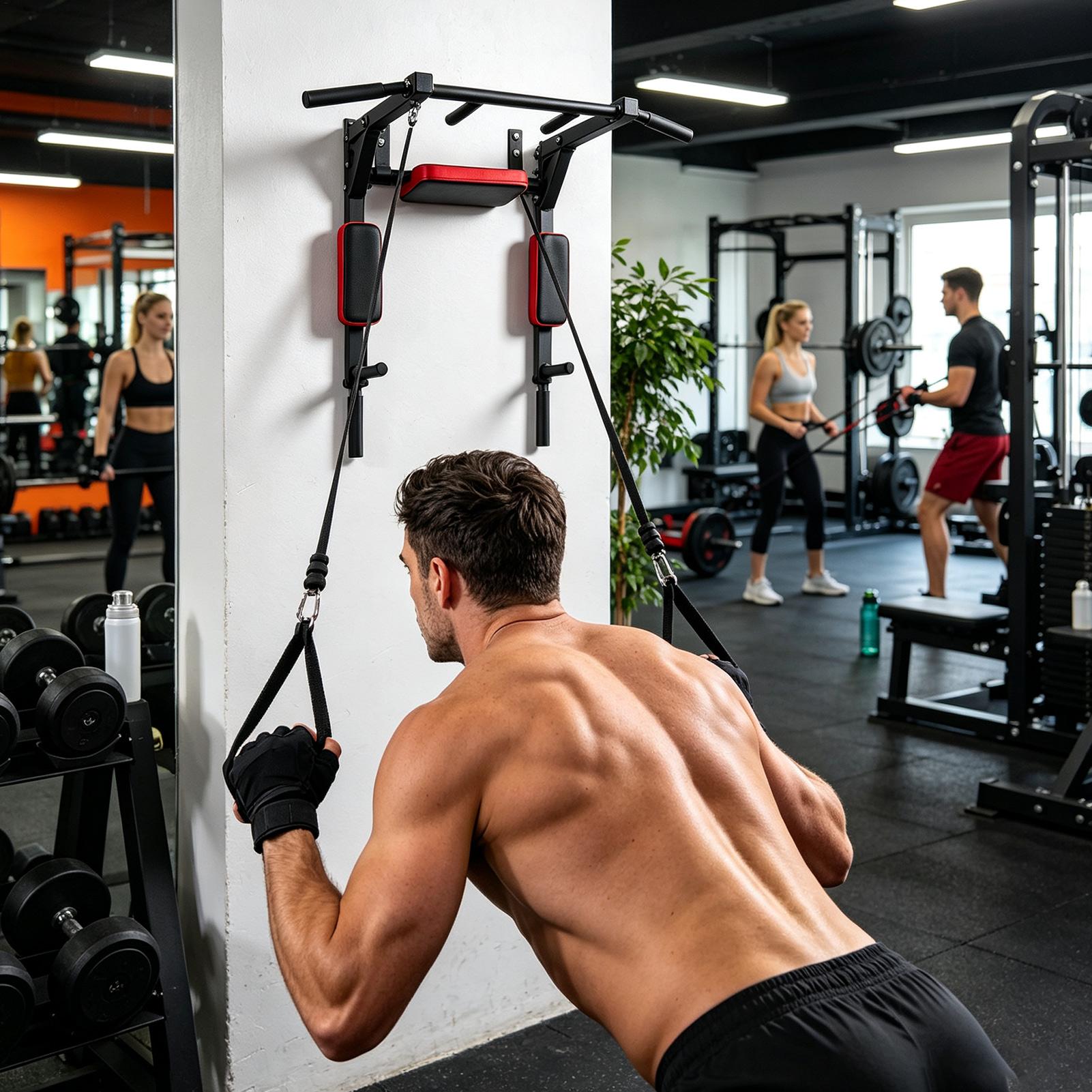 Wall-Mounted Pull-up Bar Fitne - Home Gym Pull Up 评论和价格