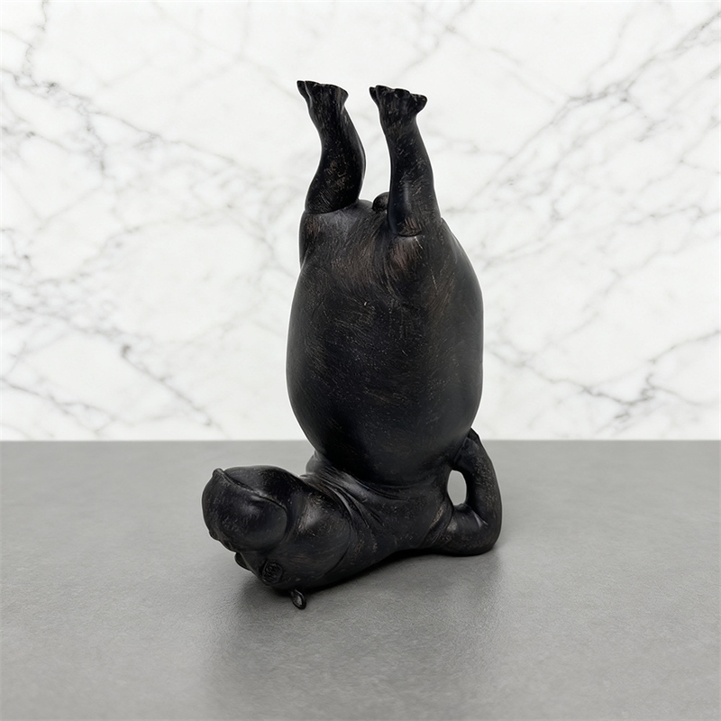 Yoga Hippo Resin Figurine Zen  - Home Gym Zen 评论和价格